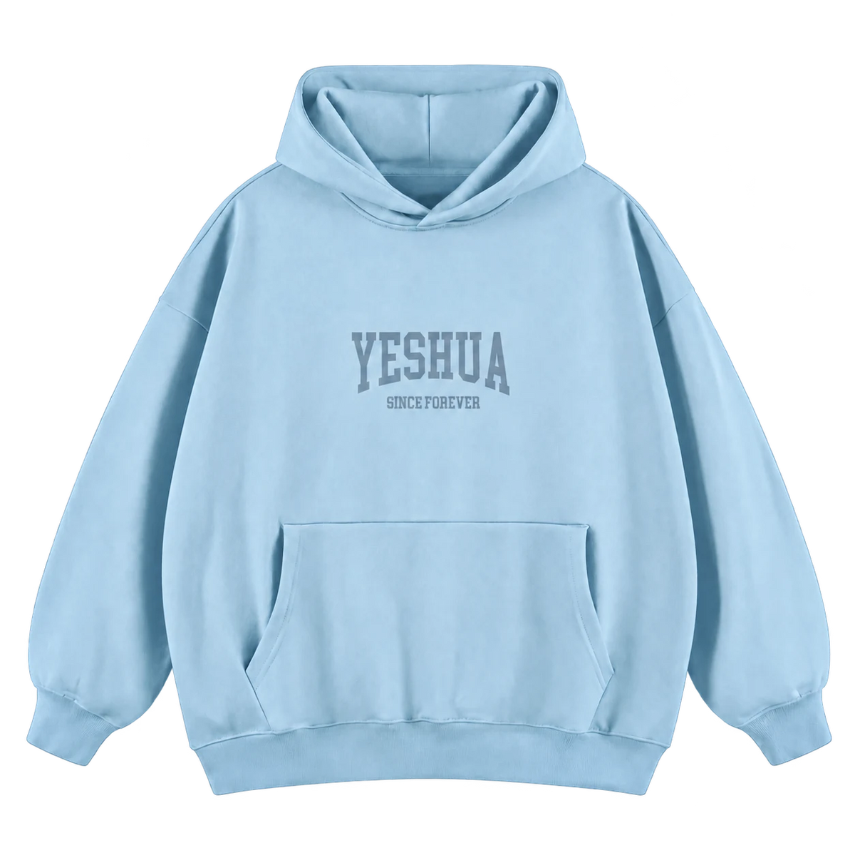 Yeshua Hoodie – Ljusblå