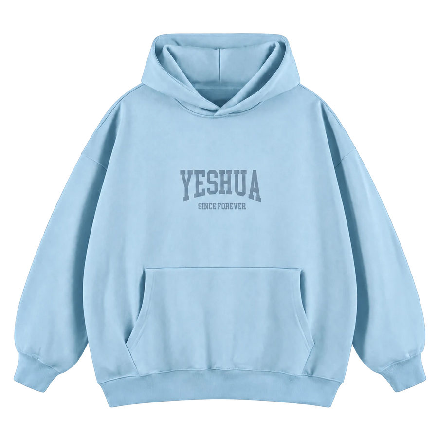 Yeshua Hoodie – Ljusblå