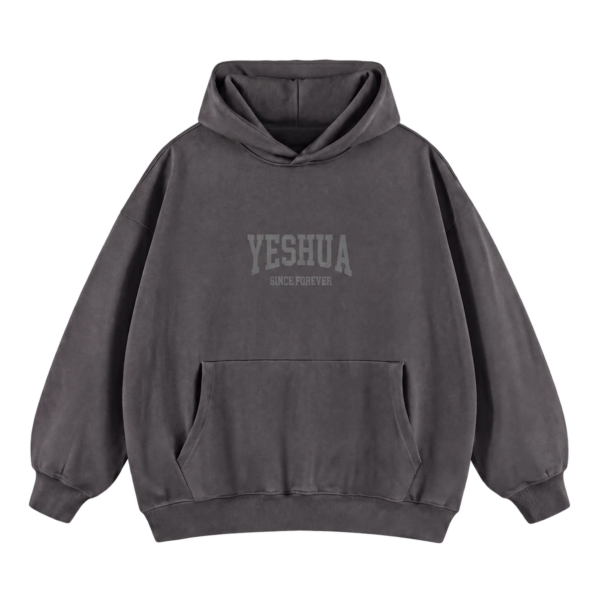 Yeshua Hoodie – Mörkgrå