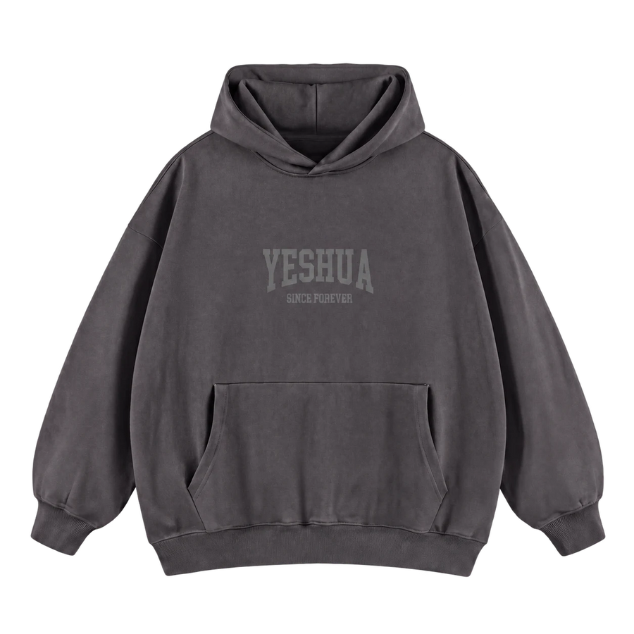 Yeshua Hoodie – Mörkgrå