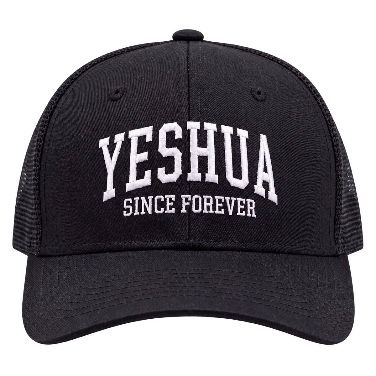 Yeshua Truckerkeps – Svart/vit